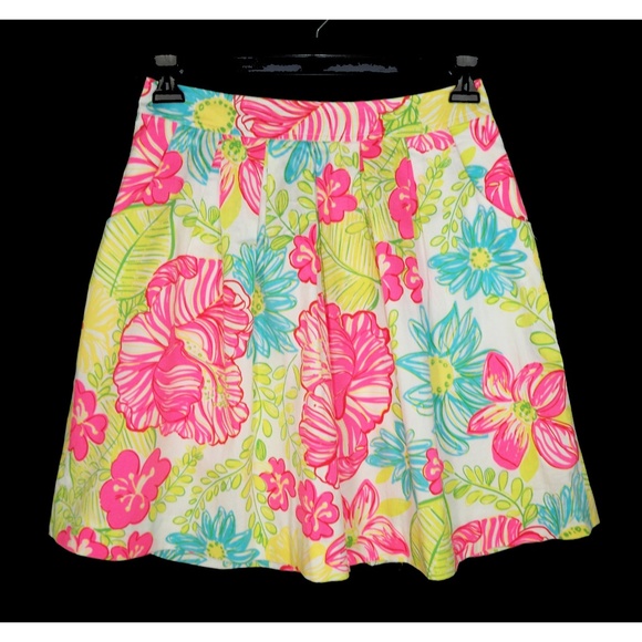 Lilly Pulitzer Dresses & Skirts - Lilly Pulitzer 2 Pleated Floral A-line Skirt